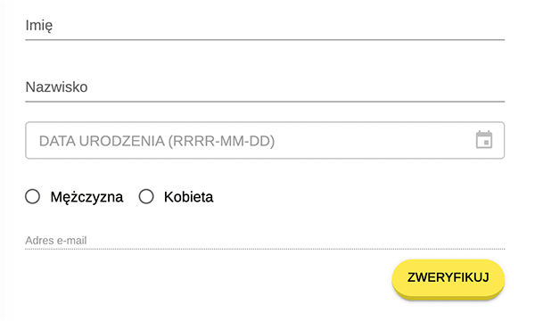 Potwierdzając adres e-mail